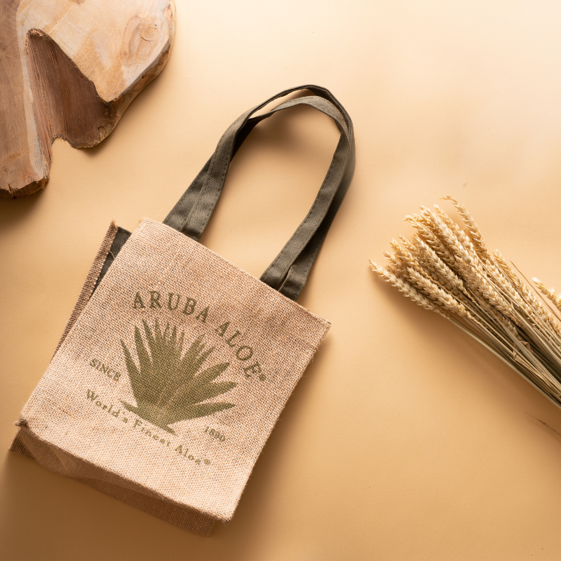 I Am A Plastic Bag Zipped Tote Motif - Aloe Vera