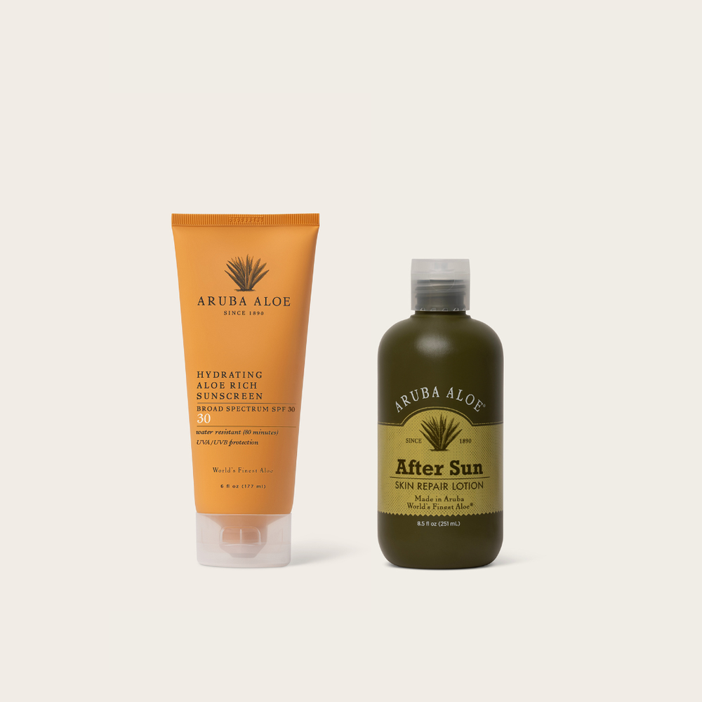 Crème solaire + après-soleil